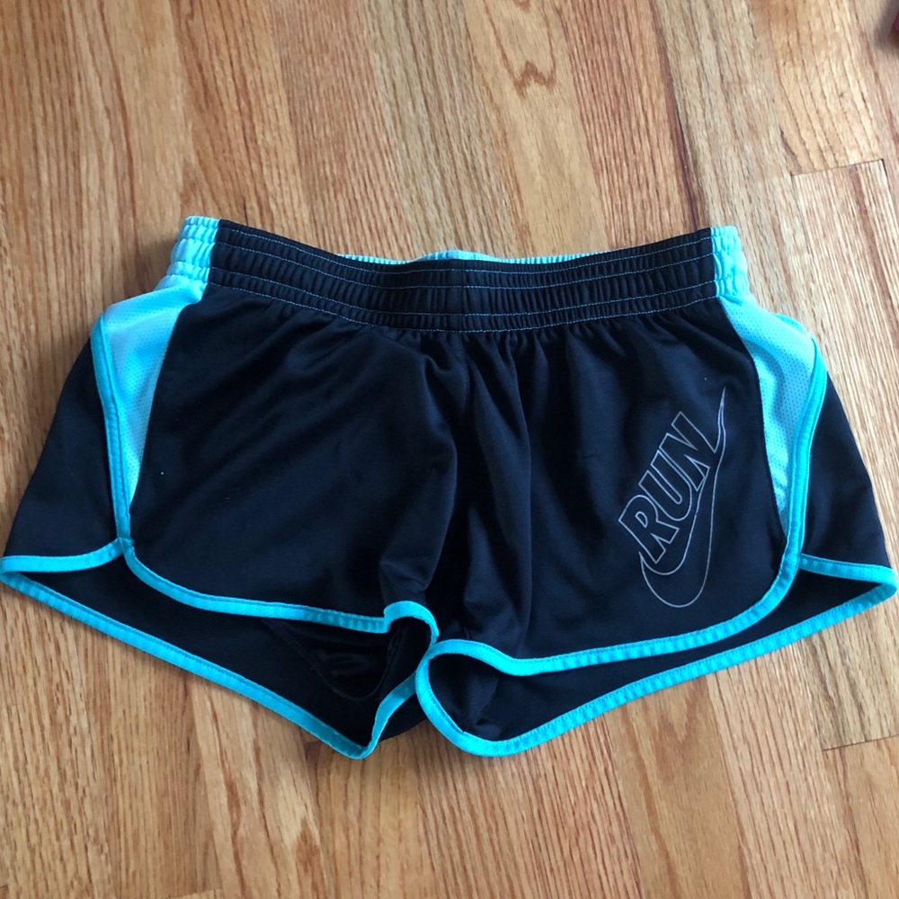 Nike Black & Teal running shorts